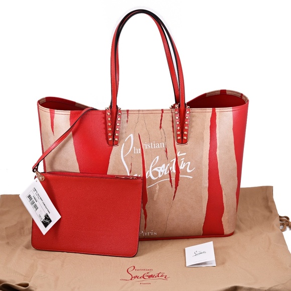 New Christian Louboutin Cabata Loubi Leather Tote - Picture 6 of 8